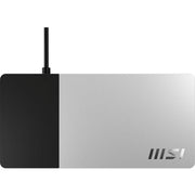 MSI Laptop Docking Station Gen2, USB-C 3.2 Gen2, 100W Power Delivery, Supports 3 External 4K UHD Displays, 5 USB Ports, Gigabit Ethernet, HDMI, DisplayPort, Headphone/Microphone Combo, 1P151E001