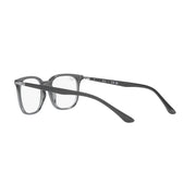 Ray-Ban RX7211 Square Prescription Eyeglass Frames, Transparent Grey, 52 mm