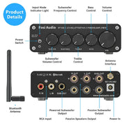 Fosi Audio BT30D 2.1 Channel Mini Hi-Fi Class D Integrated Bluetooth 5.0 Stereo Audio Receiver Amplifier