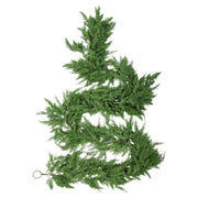 My Texas House Natural Feel Cedar Unlit Artificial Christmas Garland, Green, 9 ft