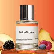 Dossier 94785531 Fruity Almond Eau de Parfum Unisex Fragrance, Vibrant Peach Almond Floral Scent, Paraben-Free Vegan Spray, 1.7 fl oz