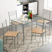 Ktaxon 5 Piece Dining Table Set With 4 Chair
