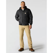 Carhartt Rain Defender Relaxed-Fit Lightweight Insulated Hooded Jacket for Men - Black - XLT