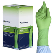 Halyard Micro Surgical Gloves, Sterile Polyisoprene, Powder Free, 7.9 mil Thickness, Size 6.5 Small, Green, Box of 100 SGL90065