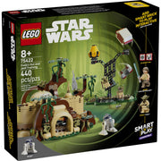LEGO Star Wars SMART Play Yodas Hut and Jedi Training Building Toy, 440 Pieces, Multicolor, Ages 8+, 6527551