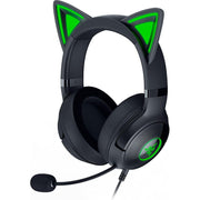 Razer RZ04-04730100-R3U1 Kraken Kitty V2 USB Gaming Headset with Customizable RGB Kitty Ears, Black