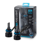 Type S UltraBright LED Fog Light, H8/H9/H11/H16JP Single Beam, 1800 Lumens, 6500K Cool White, 26W, 2 Pack AUTOLEDALIGHT