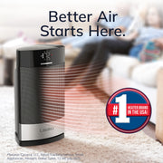 Lasko Ellipse 1500W Oscillating Ceramic Space Heater with Remote, Black, CD12950