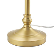 VCNY Home 24 in Gold Metal Bow Table Lamp with White Polyester Shade, Farmhouse Style, B0W-LMP-24IN-WD-GOLD