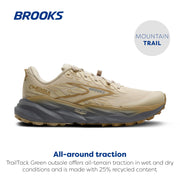 Brooks Women's Cascadia 19 Trail Running Shoe, Sand Primer Starfish, Size 7.5 Medium, 120446-277