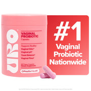 O Positiv URO Vaginal Probiotics for Women, pH Balance with Prebiotics and Lactobacillus, Vaginal Health Supplement, 60 Count