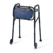 Sharper Image 1019377 Deluxe Foldable Walker with 5-inch Wheels, Adjustable Height, 350 lb Capacity
