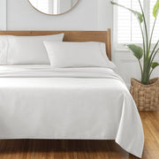 Better Homes & Gardens 300 Thread Count Cotton Sateen Bed Sheet Set, Arctic White, Twin, 3-Piece