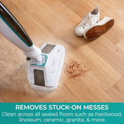 Kenmore SM2060 S200 Series Steam Mop, Lightweight, Quick-Heating, 2 Modes, Includes Scrub Brush and 2 Washable Microfiber Pads, White