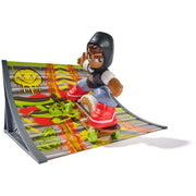 Spin Master Tech Deck Shred N Blast Motorized Finger Skateboard Playset, Multicolor, Includes Skateboard, Trick Stick, and Ramp