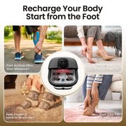 MaxKare Collapsible Foot Spa Bath Massager with Heat, Black