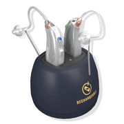 EarCentric EX2-P-S Rechargeable Behind-the-Ear Beige kit (2 Piece) - Silver