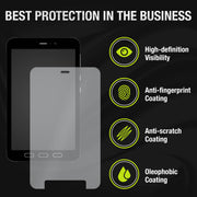 OuterFactor 30-0021000 OnGuard Tab Active 3 2020 Screen Protector, 2.5D Curved 9H Tempered Glass, Clear, Oleophobic Coating, Case Friendly