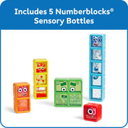 Hand2mind Numberblocks One to Five Sensory Bottles, Multicolor, Toddler Counting and Calming Math Fidget Toys, Set of 5, 96090