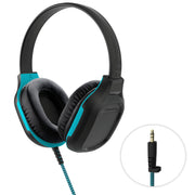 Gumdrop Cases DropTech On-Ear Wired Headphones, Black, Chew-Proof Tangle-Free 3.5mm Cord, Adjustable Headband, Rugged Drop-Tested for Kids