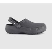 Crocs Classic Crafted Clog, Soft Washed Canvas Upper, Croslite Outsole, Pivoting Heel Strap, Black Sand, M12 211354-0LD