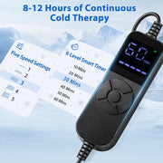 MS.DEAR Cold Therapy Machine for Knee, Shoulder, Hip & Ankle, Adjustable Timer, 5 Cooling Modes, 15L Capacity, Gray, 103608US