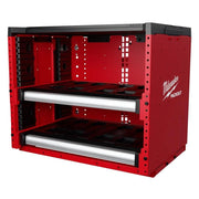 Milwaukee Electric PACKOUT Steel Storage Rack, Modular Sliding Drawers, Customizable Layout, Red/Black, 48-21-8000