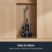 Eureka Corded Stick Vacuum Cleaner, 2-in-1 Handheld, Anti-Tangle Brush Roll, LED Headlights, Lightweight 6.3 lb, Blue, NES520BL