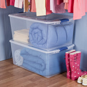 Sterilite 19290404 105 qt. Latch Storage Box (4-Pack)