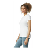 Gildan Women's Softstyle Fitted T-Shirt WHITE, L