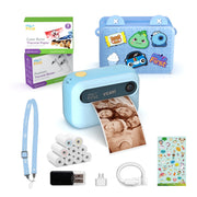 myFirst Camera Insta 20 Kids Instant Print Digital Camera, 16MP, Thermal Printing, Blue, Includes 9 Rolls Paper and Travel Case FC3001SA