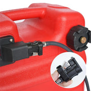 Winibo Marine Portable Outboard Engine Fuel Tank, 6.34-Gallon, Red, 9.8ft Hose with Gauge