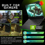 ASUS TUF F16 Gaming Laptop, Intel Core i7-14650HX, NVIDIA GeForce RTX 5060, 16in FHD+ IPS Display, 165Hz Refresh Rate, 32GB DDR5 RAM, 2TB PCIe SSD, RGB Backlit Keyboard, Windows 11 Home
