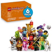LEGO Minifigures Series 29 6 Pack, Collectible Mini Figures with Themed Accessories, Multicolor, 6589441