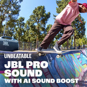 JBL Boombox 4 Portable Waterproof Bluetooth Speaker, Black, 34 Hours Playtime, AI Sound Boost, Multi-Speaker Connection