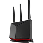 ASUS RT-BE86U BE6800 Dual-Band WiFi 7 Router, 6800 Mbps, 10G WAN/LAN, AiMesh, Subscription-Free AiProtection Pro, Guest Network Pro, Black
