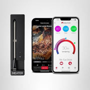 MEATER SE Wireless Smart Meat Thermometer with Dual Sensors, Long-Range Bluetooth, Black Charger, OSC-MT-MS01
