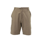 TrueTimber Twin Reef Mens Fishing Shorts, Khaki, 36 Waist, 9-Inch Inseam, Polyester Spandex Blend