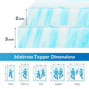 EDX King Size Memory Foam Mattress Toppers