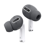 Elago Earbuds Cover Plus with Integrated Tips for AirPods Pro, 6 Pairs, Scratch-Free Silicone, Anti-Slip, Fits in Case, Dark Grey, 3 Sizes (Large, Medium, Small), EAPP-BUDSBA-DGY