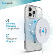 Speck 150709-5085 Clear iPhone 16 Pro Case - Slim MagSafe GemShell with 8ft Drop Protection
