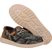 Hey Dude Wendy Slip-On Loafers, Mossy Oak Country DNA Camo, Lightweight Ripstop Cotton Upper, Cushioned Memory Foam Insole, Flexible Rubber Outsole, 40788-960