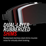 Power Stop Z23 Evolution Sport Front Carbon-Fiber Ceramic Brake Pads with Installation Hardware for Lexus IS250 2006-15