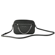 Michael Kors 35S1STTC9B Jet Set Chain Eat West Large Crossbody Black Mk Signature