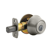 660 Series Single Cylinder Satin Nickel Deadbolt Featuring SmartKey
