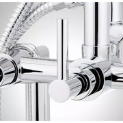 Signature Hardware SH441134CP Sebastian Deck-Mount Tub Faucet - Lever Handles - 4