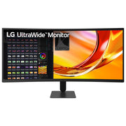 LG 34 UltraWide Curved Office Monitor, WQHD 3440x1440, 1800R, 120Hz Refresh Rate, 1ms Response Time, HDR10, Black, 34U601B-B