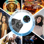 ACTITOP Digital Camera, 64MP Dual Lens, 5K UHD Video, 6X Optical Zoom, Wi-Fi Enabled, 2.8-Inch IPS Screen, Black