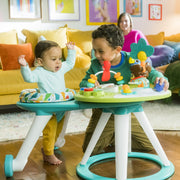 Bright Starts Around We Go 2-in-1 Walk-Around Baby Activity Center and Table, Tropic Cool, Ages 6-24 Months, 11638