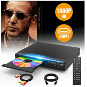Dr. J Professional DVP/506 DVD Players HDMI DVD CD Player for Smart TV Compact DVD Player for Home Small CD Player with Remote